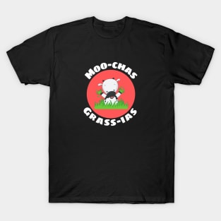 Moo-chas Grass-ias | Cow Pun T-Shirt